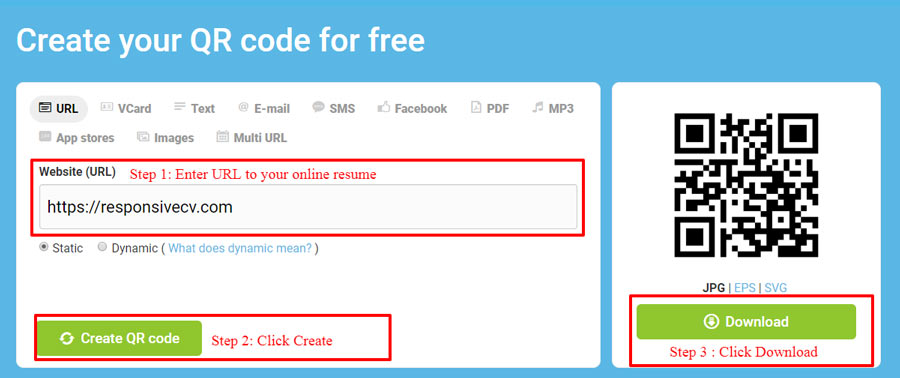 how-to-add-qr-code-on-resume-cv-responsive-cv